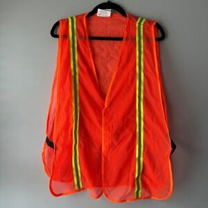 Set of 2 Condor Universal Orange Mesh High Visibility‎ Safety Vest 53YL96C & B